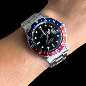 Rolex GMT MASTER 16750 , Pepsi , Acrílico , Vintage , Oyster e com um bezel Extra!