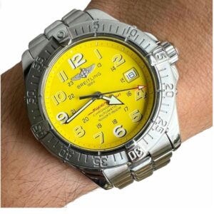 Breitling Superocean 42mm , Amarelo , Automático & Todo Aço!