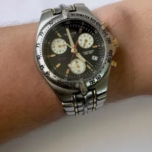 Tissot Pr200 Chronograph Aço e Ouro