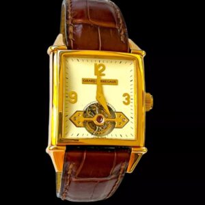 Girard Perregaux Turbilhão em Ouro Rosa, Vintage 1945 raro