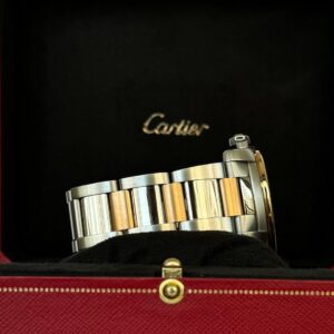 Cartier Calibre Aço E Ouro Rosa, 42mm, Automático