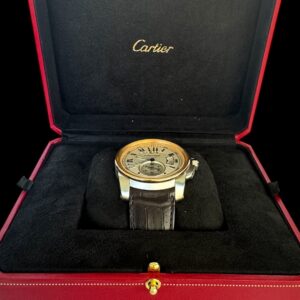 Cartier Calibre 42mm Aço e Ouro Rosa , Couro & Automatico!