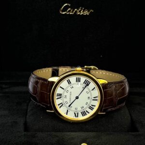 Cartier Ronde Solo Aço e Ouro Grande 36mm Unissex - Completo