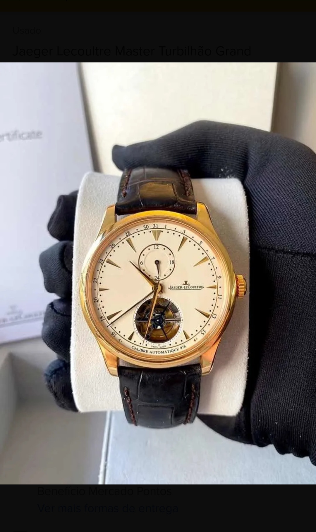 Jaeger Lecoultre Master Turbilh o Grand Tradition Rose Gold