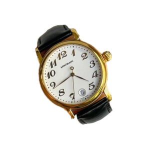 Montblanc Meisterstuck 36mm , Mostrador Branco e Plaque Ouro