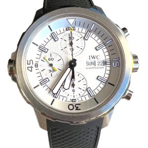 Iwc Aquatimer Chronograph 44mm, Mostrador Branco - Completo