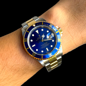 Rolex Submariner Aço Ouro Blue Dial, Ano 2007 e Impecável