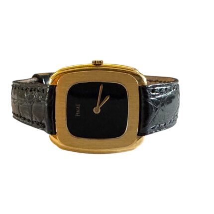 Piaget em Ouro Lady, Vintage e Mostrador Preto - Raridade
