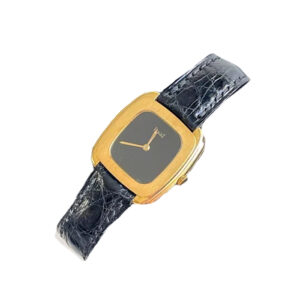 Piaget em Ouro Lady, Vintage e Mostrador Preto - Raridade