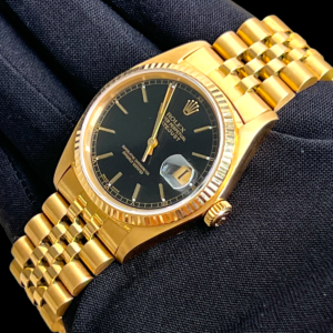 Rolex Datejust Full Gold , 36mm , Black Dial & Jubileu Raro!