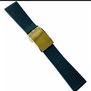 Pulseira Breitling 24mm De Borracha Azul & Fivela Deployant!