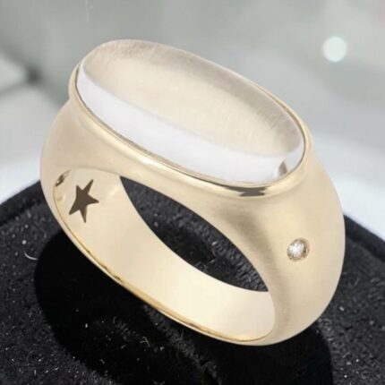 Anel H.stern Justine Ouro , Cristal E Diamante