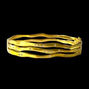 Pulseira H.Stern Motion com Brilhantes em ouro amarelo em até 12x sem juros!