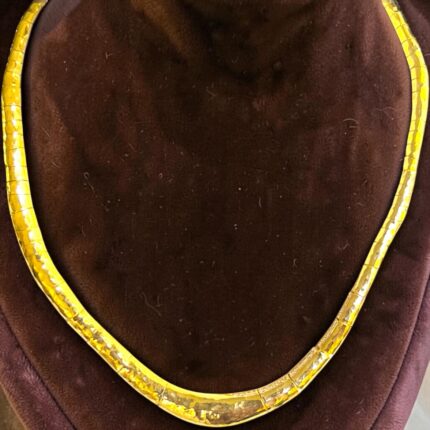 Colar H.Stern em Ouro Amarelo com Brilhantes & Martelado!