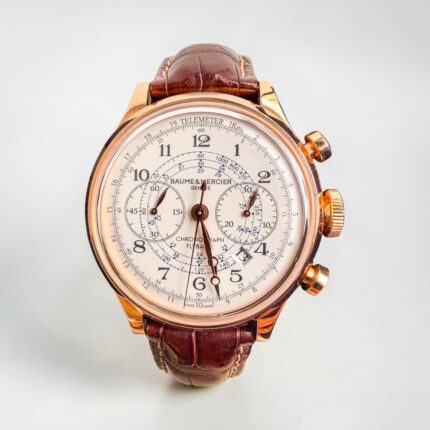 Baume & Mercier Capeland Ouro Rosa , 44mm , Flyback & Chronograph!