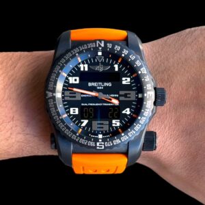 Breitling Emergency II Night Mission 51mm , Black & Orange!