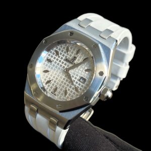 Audemars Piguet Royal Oak Lady 33mm , Branco , Aço , Borracha & Completo!