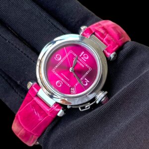 Cartier Pasha C Special Edition , Violet / Raspberry Dial & Raridade!