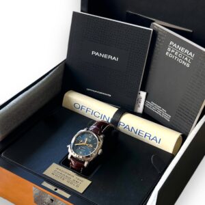 Panerai Radiomir 1940 Hand Engraved , Special Edition , Ouro Branco , Monopulsante , Chrono e Completo!