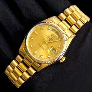 Rolex Day Date President 36mm em Ouro amarelo com Mostrador com Diamantes!