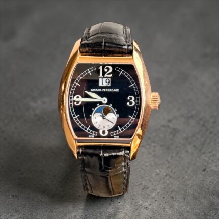 Girard Perregaux Ouro Rosa Richeville MoonPhase , Big Date & Completo!