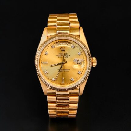 Rolex Day Date President 36mm em Ouro amarelo com Mostrador com Diamantes!