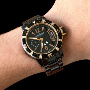 Jaeger LeCoultre Master Compressor Diving GMT , Cerâmica & Ouro Rosa!