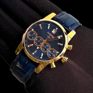 Eberhard & Co Chrono 4 em Ouro Rosa & Mostrador Azul!