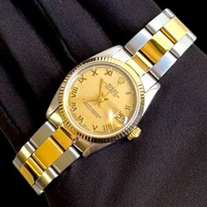 Rolex Datejust Aço/Ouro 31mm , Oyster , Safira & Impecável !