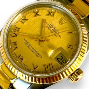 Rolex Datejust Aço/Ouro 31mm , Oyster , Safira & Impecável !