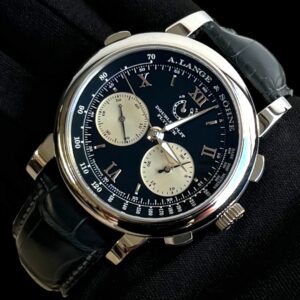 A. Lange & Söhne Saxonia Double Split em Platina Completo!