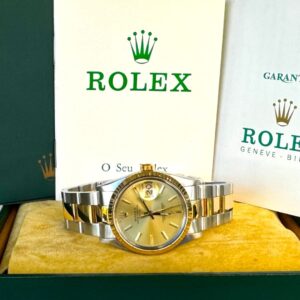 Rolex Date Aço/Ouro 34mm , Ano 1988 , Impecável & Completo!