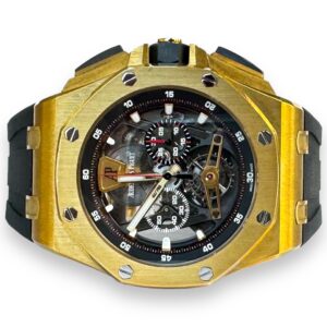 Audemars Piguet Royal Oak Offshore Tourbillon Chronograph em Ouro e Completo!