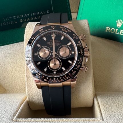 Rolex Daytona Ouro Rosa , OysterFlex , Ano 2023 e Completo