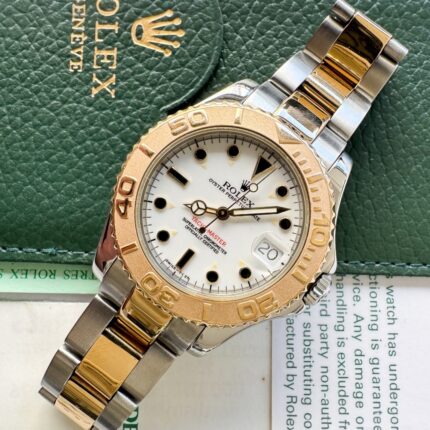 Rolex Yacht-Master Ouro e Aço , 35mm e Completo