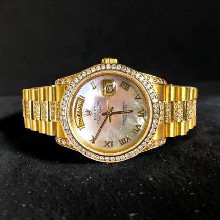 Rolex Day Date President 36 , Full Gold & Diamonds