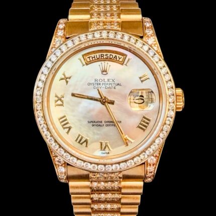 Rolex Day Date President 36 , Full Gold & Diamonds