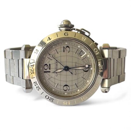 Cartier Pasha GMT todo aço , 35mm e Raro!