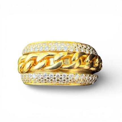 Anel Piaget Possession em ouro amarelo com brilhantes e Raro!