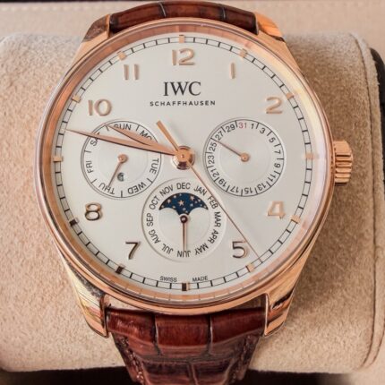 IWC Portuguese Perpetual Calendar 42mm , Ouro Rosa & Completo