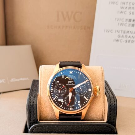 IWC Big Pilot Ouro Rosa , Perpetual Calendar , S.Limitada de 50 peças e Completo