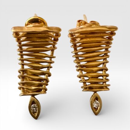 Brincos H.Stern em Ouro Amarelo , Brilhantes , Coleção Miscigens Carlinhos Brown indiado!