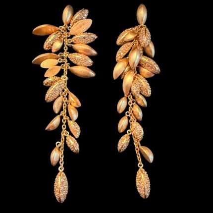 Brincos Vivara Pêndulo Folhas com diamantes!