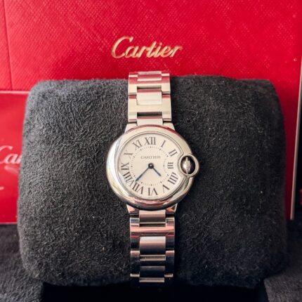 Cartier Ballon Bleu Lady 28 , Aço e Completíssimo!