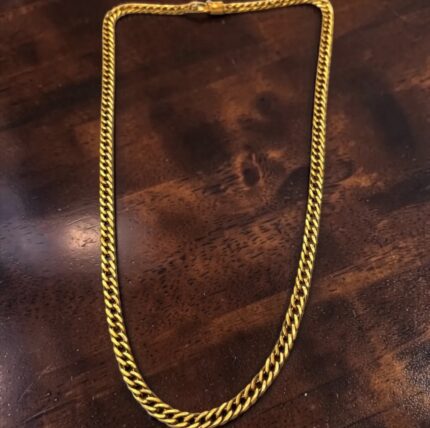 Cordão Corrente em Ouro 18K , Grumet , 18g , 60cm e 5.8mm