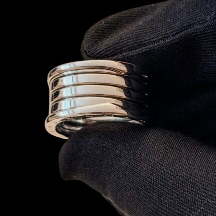 Anel Bvlgari B.zero1 Ouro Branco , 5 aros e Tamanho 58!