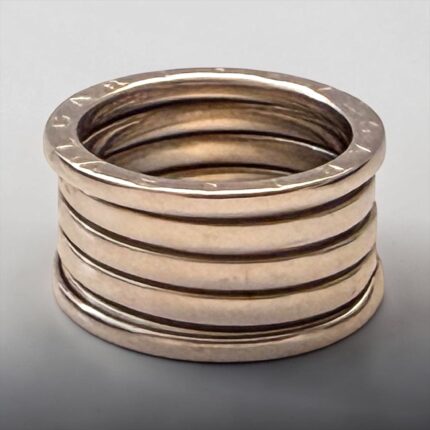 Anel Bvlgari B.zero1 Ouro Branco , 4 Aros e tamanho 58!
