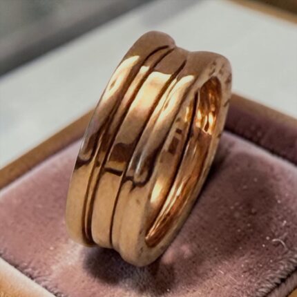 Anel Bvlgari B.zero1 em Ouro Rosa , 3 aros e tamanho 58!