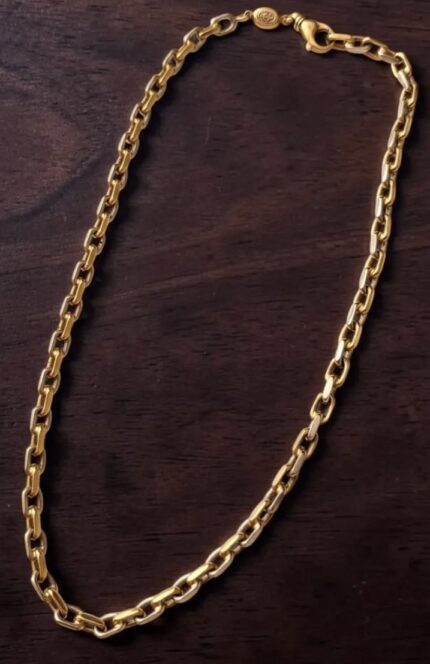 Cordão Corrente em Ouro 18K Masculino, Mod.Cartier, 137g e 62cm.