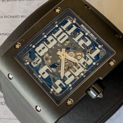 Richard Mille RM016 Extra Flat em Titânio DLC e Completo!